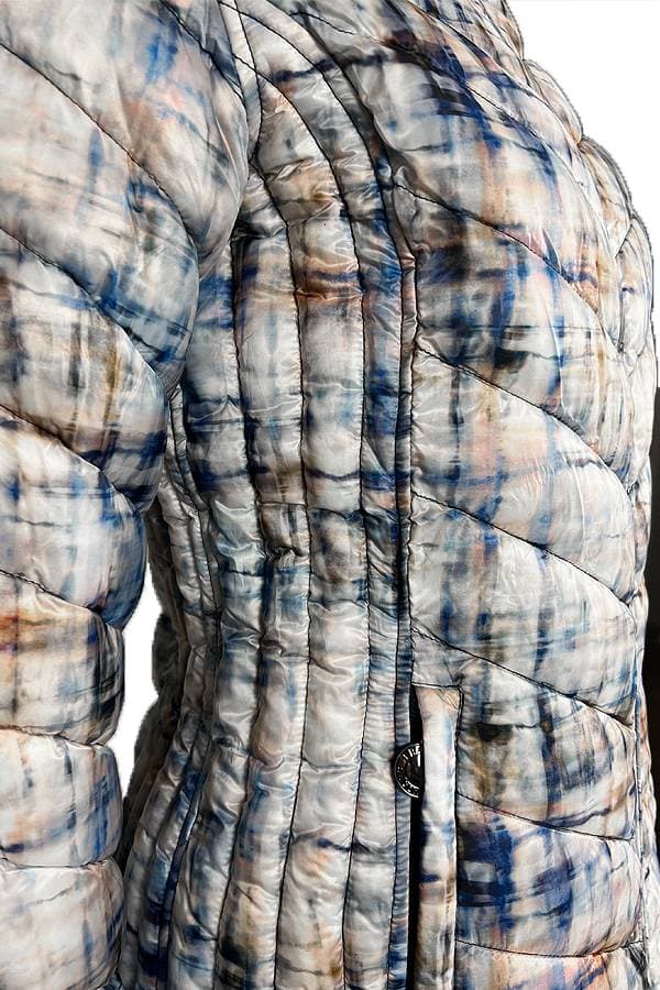 Blue Reversible Watercolor Puffer Jacket - $275.00 - View 6 of 6