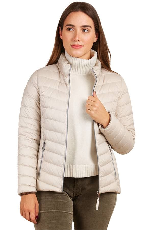 Ecru Puffer Jacket -  - View 4 of 4