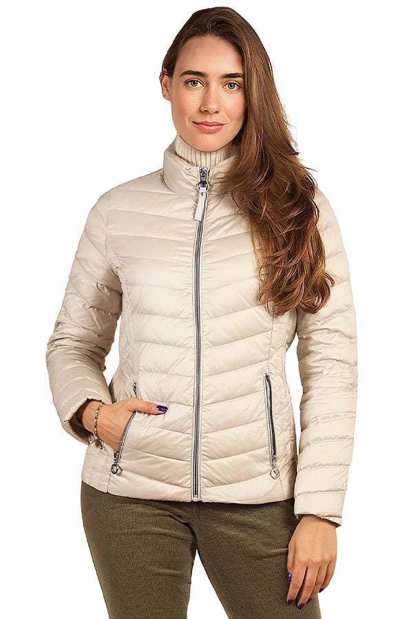 Ecru Puffer Jacket -  - Main product view