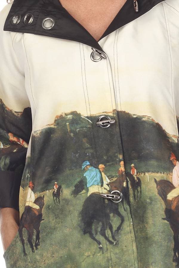 Racehorses Longchamp Raincoat