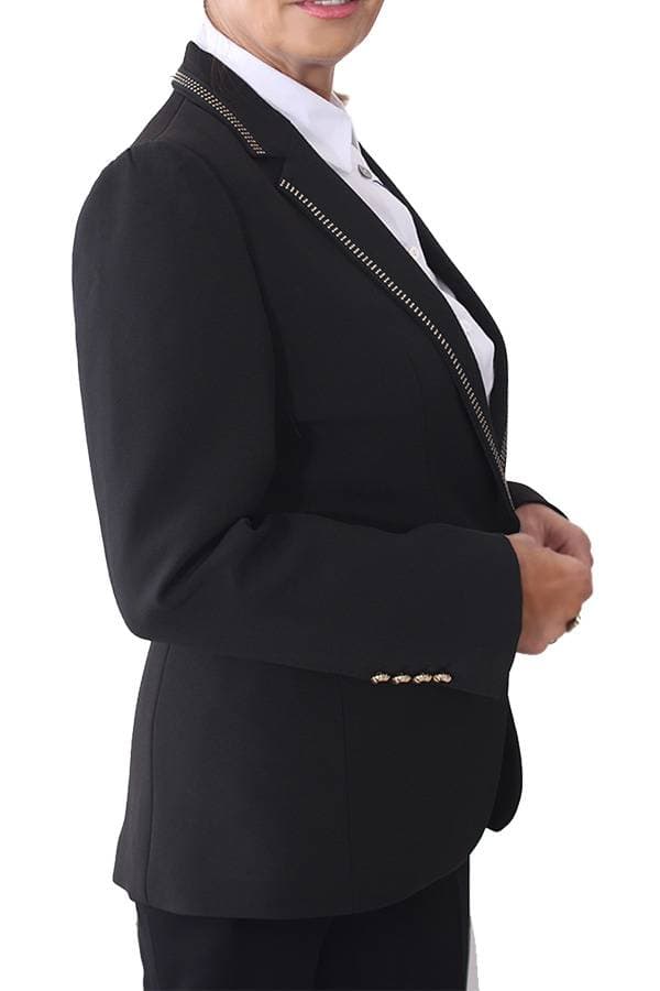 Black Blazer with Studs -  - View 3 of 6