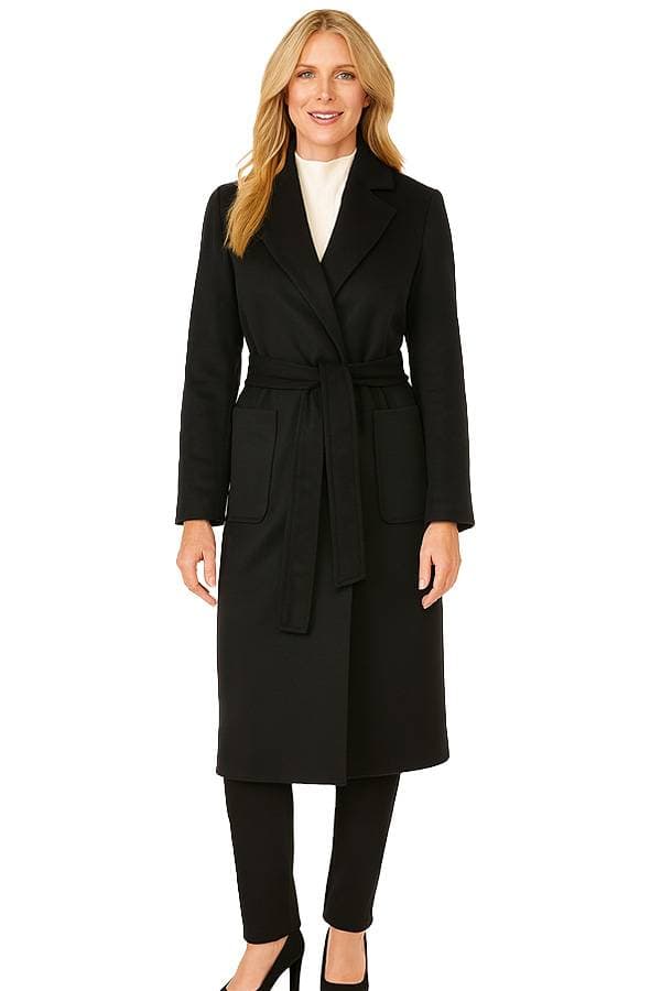 Poly Wool Tie Coat -  - Main product view