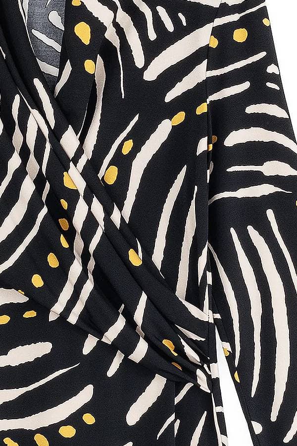 Black White Noir Dotted Stripe Blouse | Women's - $165.00 - View 3 of 4
