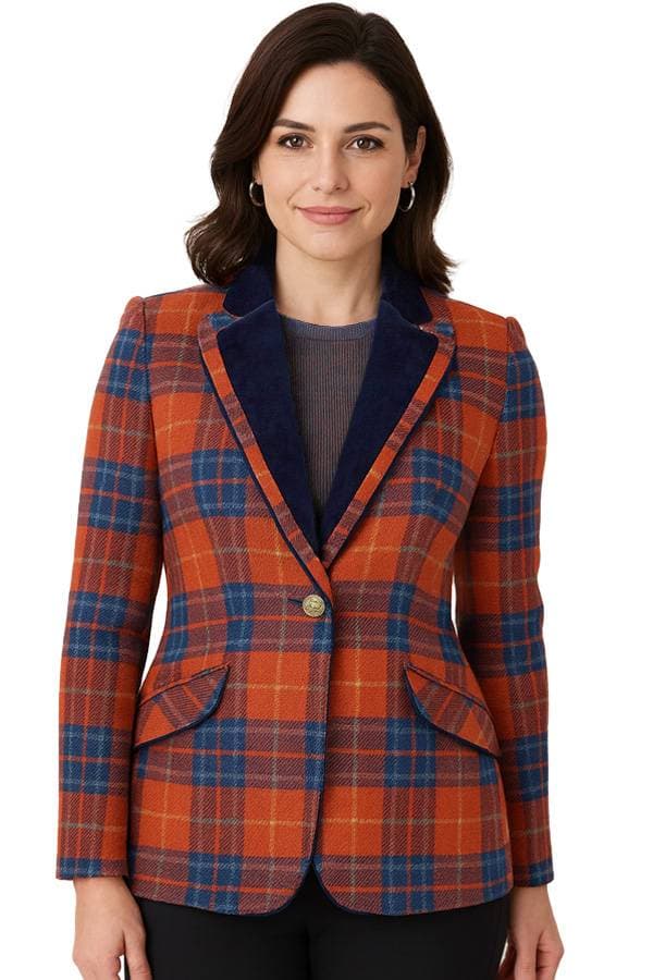 Tartan Wool Blazer