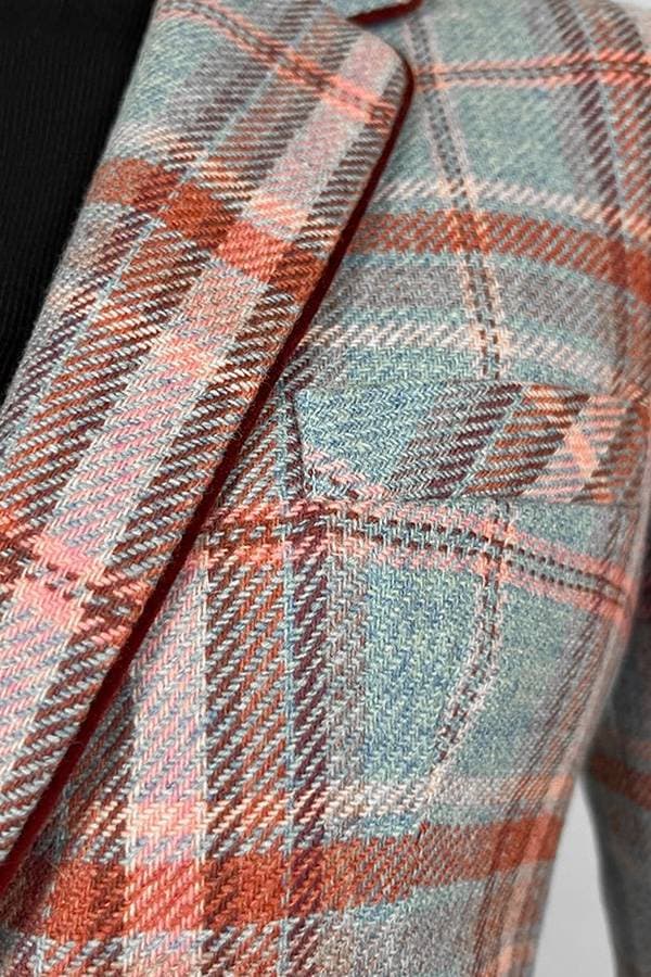 Marisol Wool Plaid Jacket -  - View 3 of 4