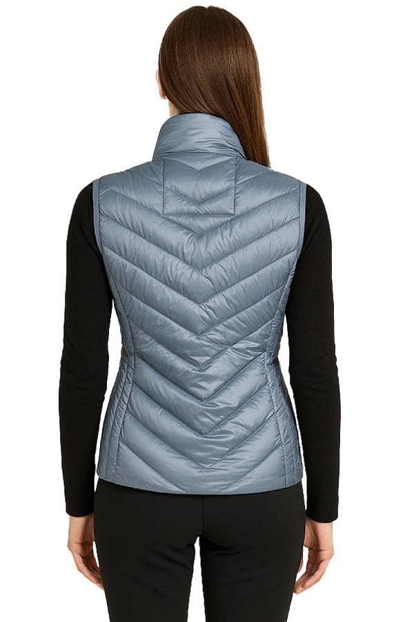 Blue Recycled Down Vest - $195.00 - View 2 of 3