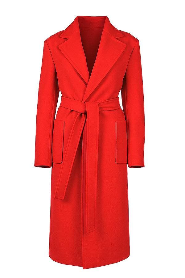 Poly Wool Tie Coat