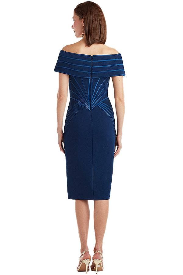 Off-Shoulder Ribbon Cocktail Dress