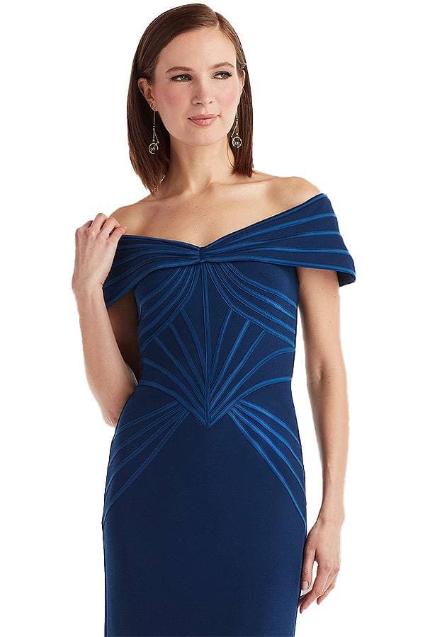 Off-Shoulder Ribbon Cocktail Dress