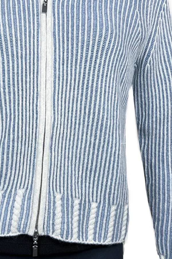 Kinross Cashmere Ribbed Mock Sweater