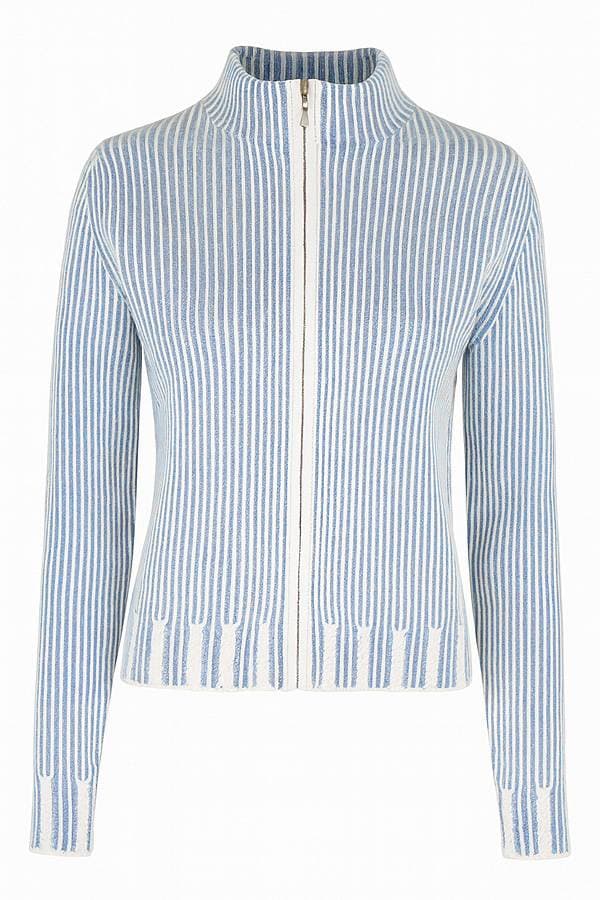 Cashmere Ribbed Mock Sweater -  - View 3 of 3