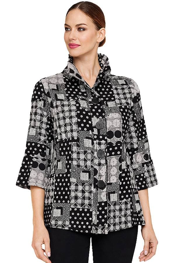 Multi Dotted Print Shacket