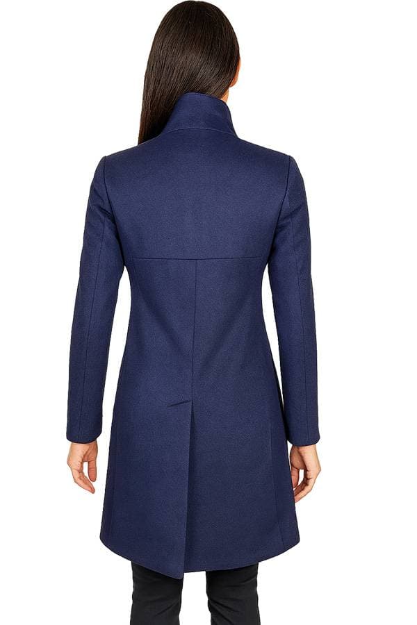 Italian Wool SB Coat Navy -  - Alternative view 2