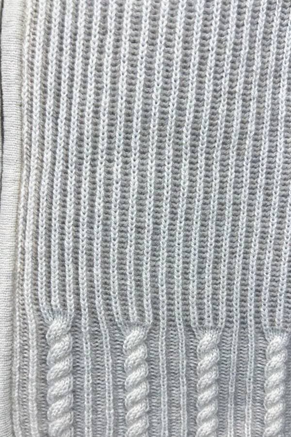 Cashmere Ribbed Mock Sweater -  - View 4 of 4