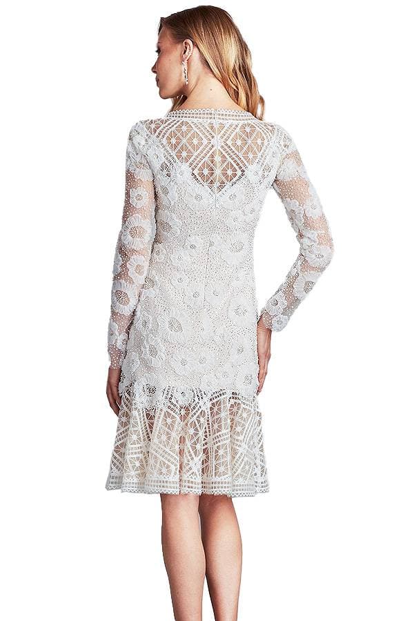 Ivory Pearl Floral Cocktail Dress -  - Alternative view 2