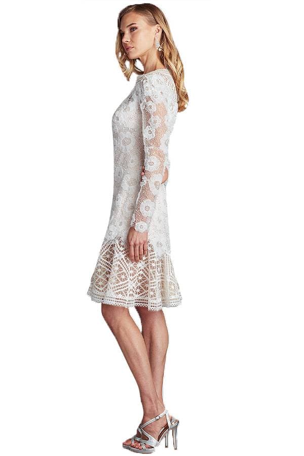 Ivory Pearl Floral Cocktail Dress -  - View 4 of 6