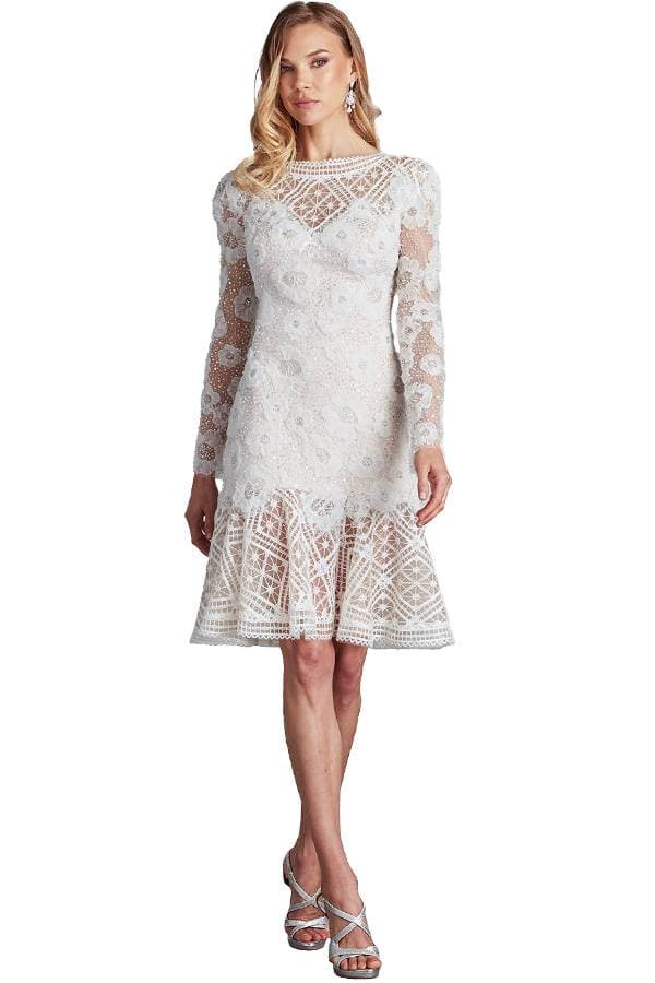 Ivory Pearl Floral Cocktail Dress -  - Main product view