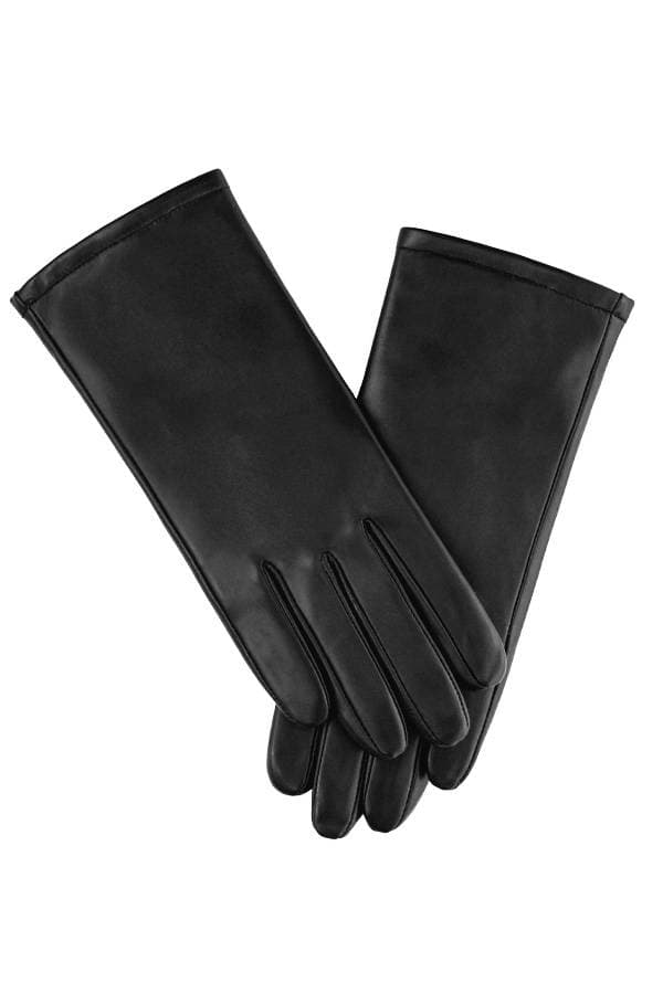 Black Leather Gloves -  - Main product view
