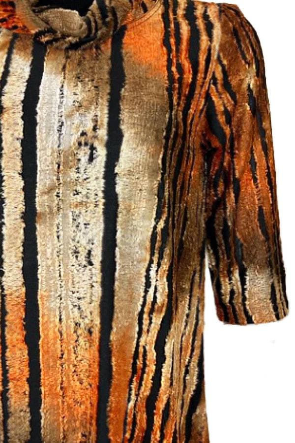 Orange Burnout Tunic | Women's - $195.00 - View 3 of 3
