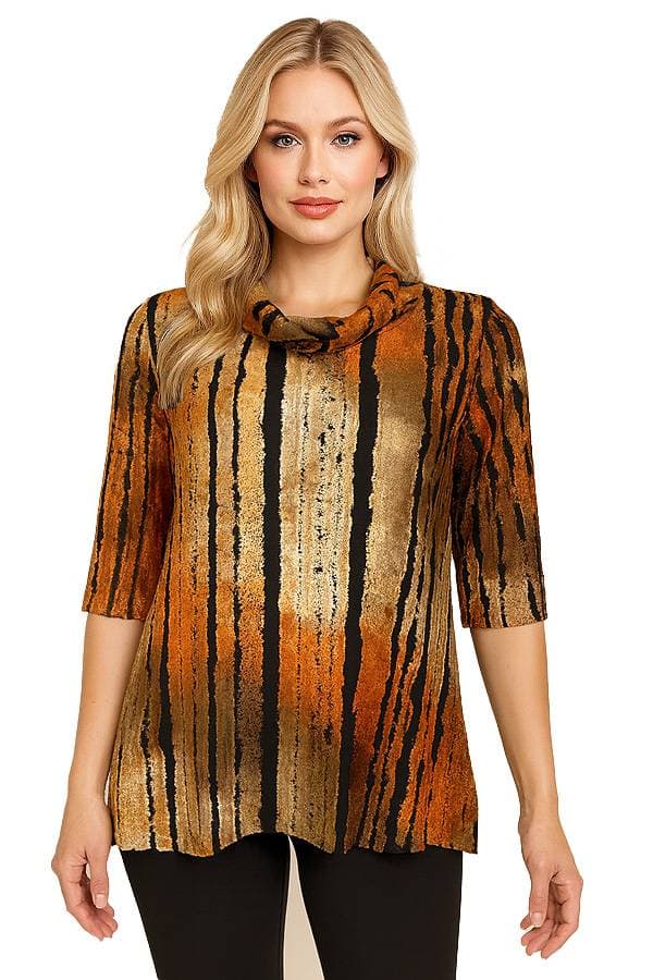 Orange Burnout Tunic | Women's - $195.00 - View 1 of 3