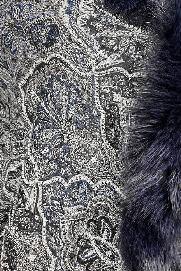 Tapestry Shawl - Charcoal Gray - $365.00 - View 12 of 12