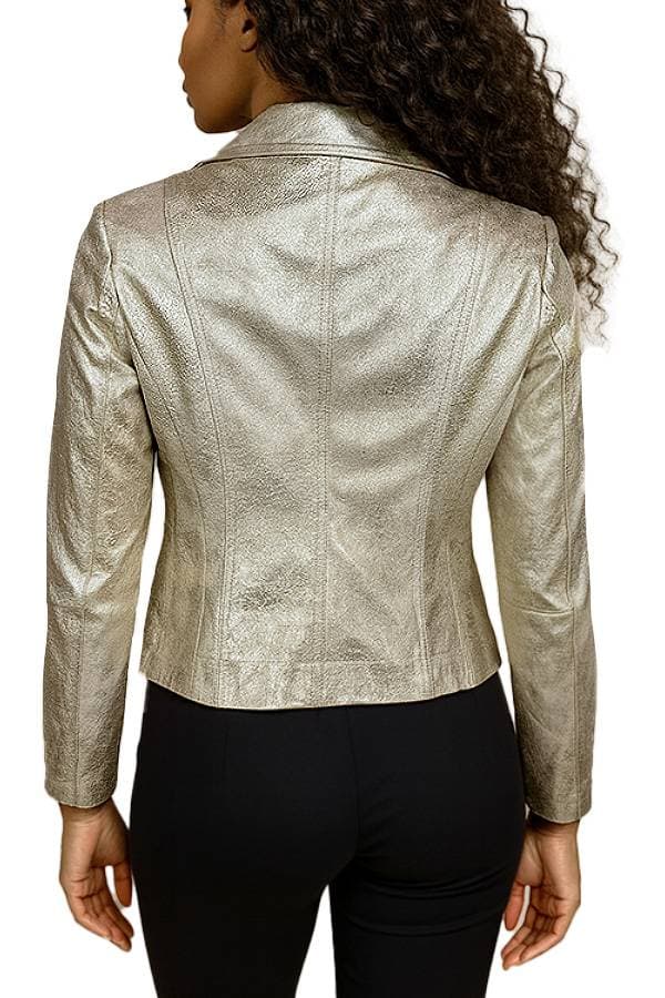 Gold on Gold Motorcycle Jacket -  - Alternative view 2