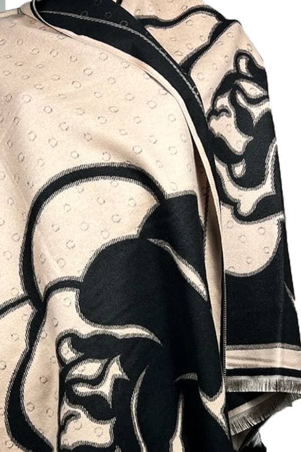 Maxi Rose Reversible Shawl - $195.00 - View 3 of 3