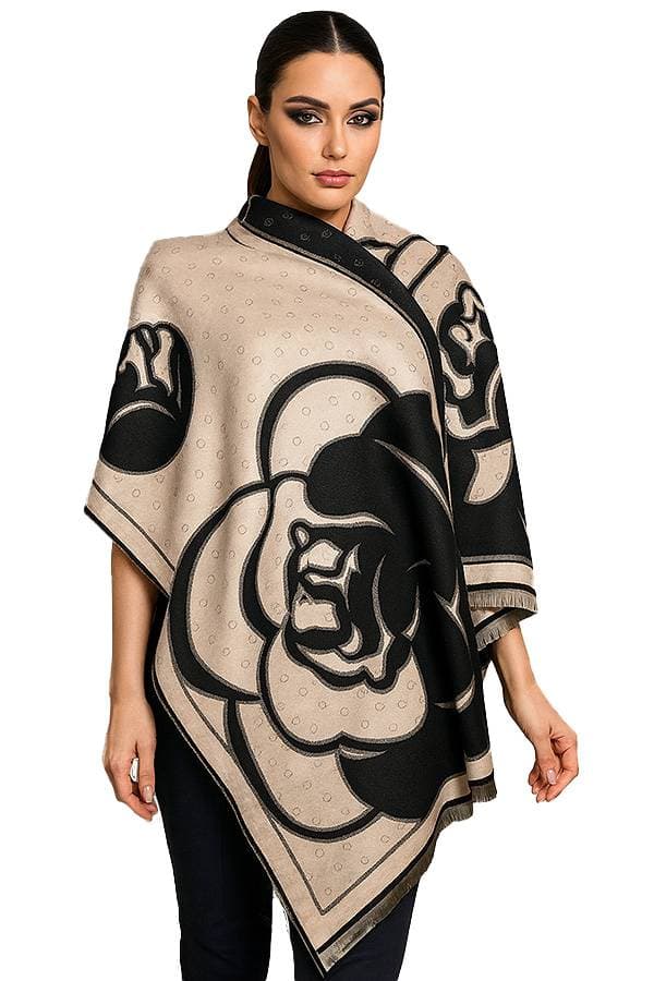 Maxi Rose Reversible Shawl