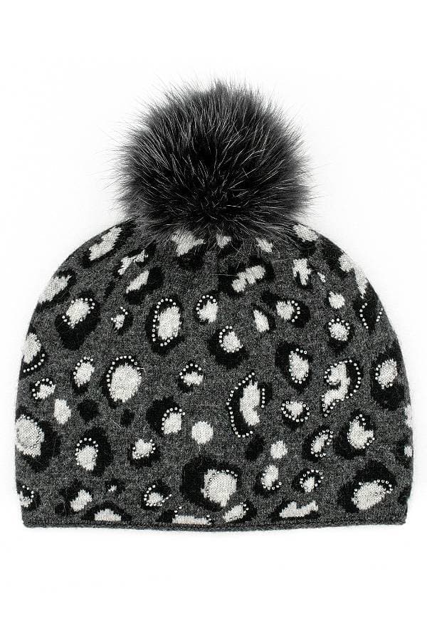 Leopard Crystal Beanie