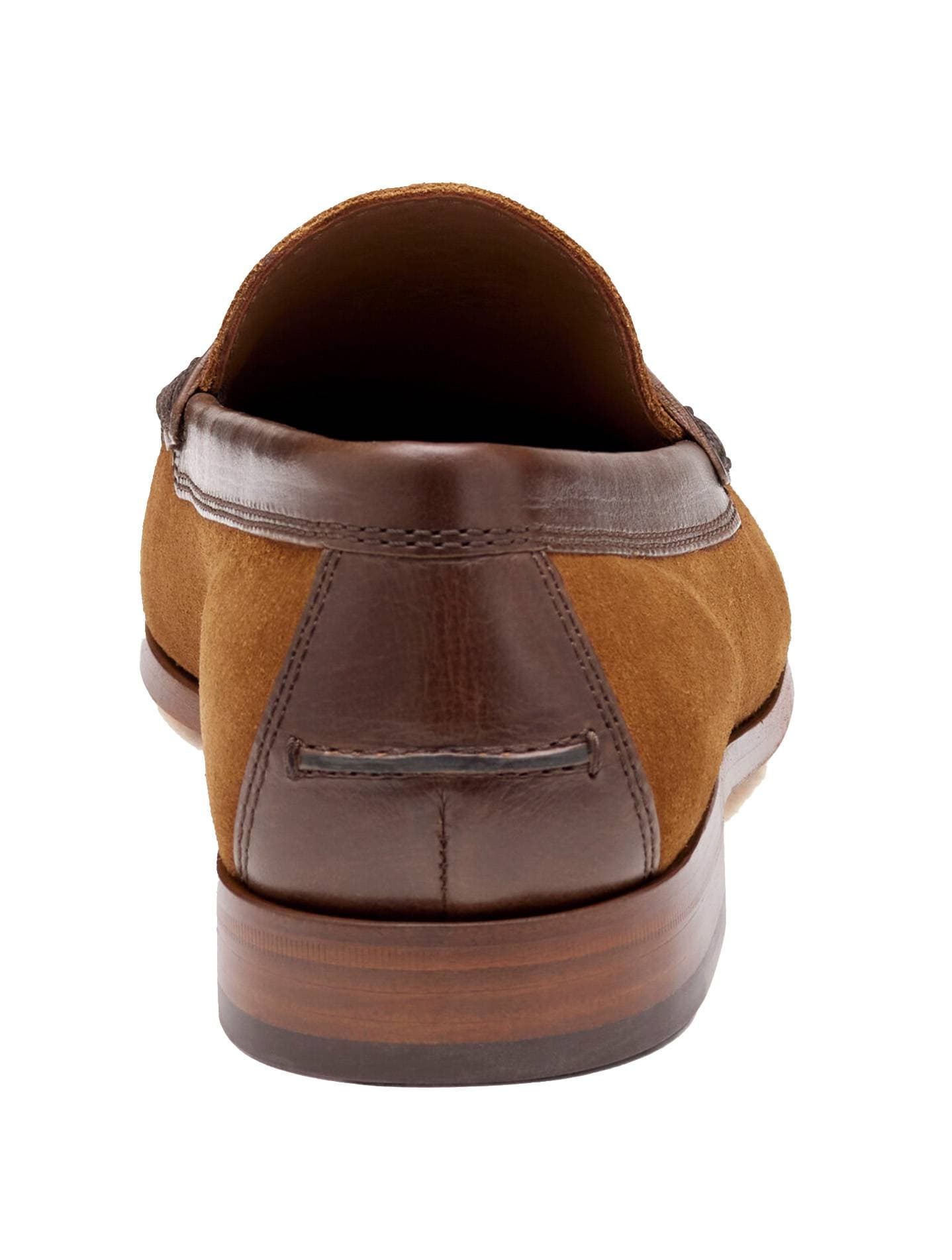 Suede Penny Loafer – Camel Brown Slip-On Dress Sh