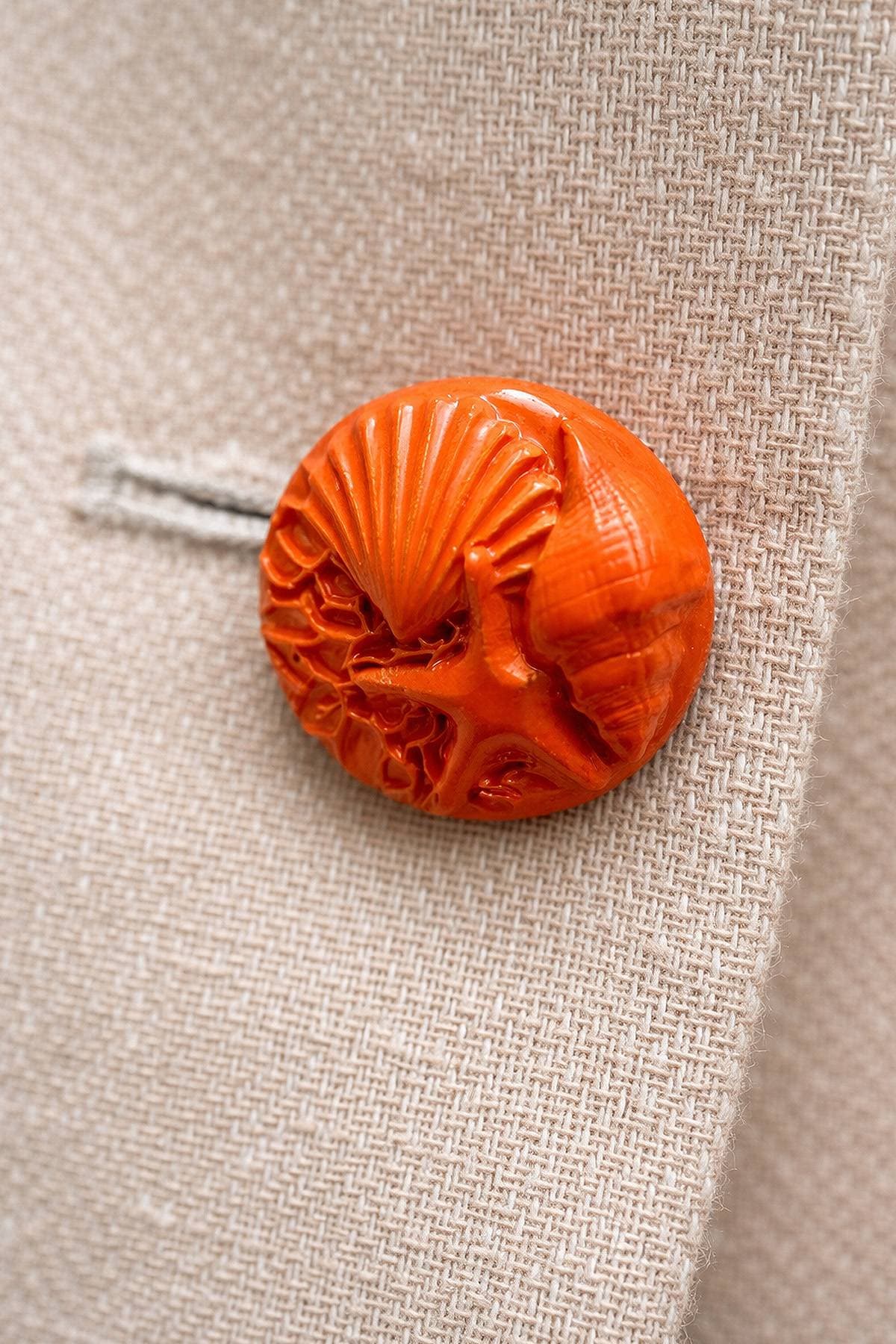 Linen Cotton Beige Blazer - $585.00 - View 5 of 5