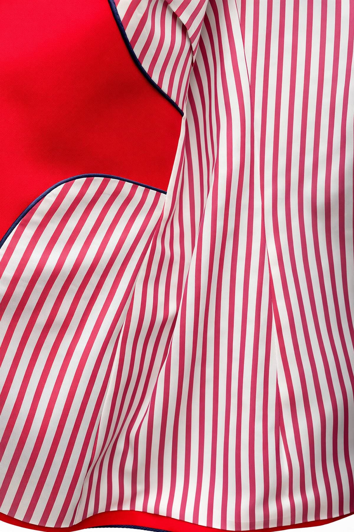 Red Microfiber Blazer | Women's - $585.00 - View 6 of 6