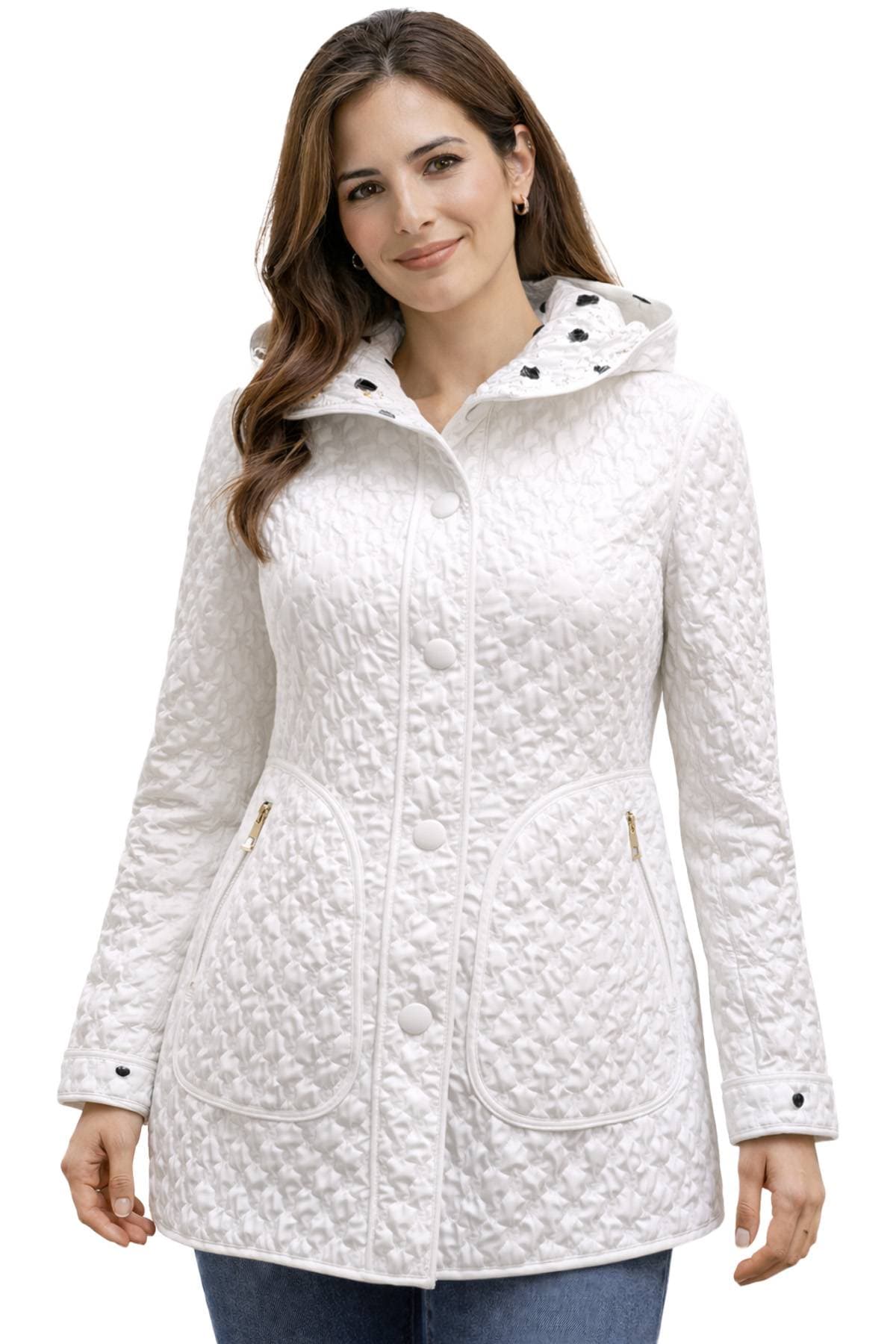 White Italian Reversible Hoodie Outerwear - $795.00 - View 7 of 8