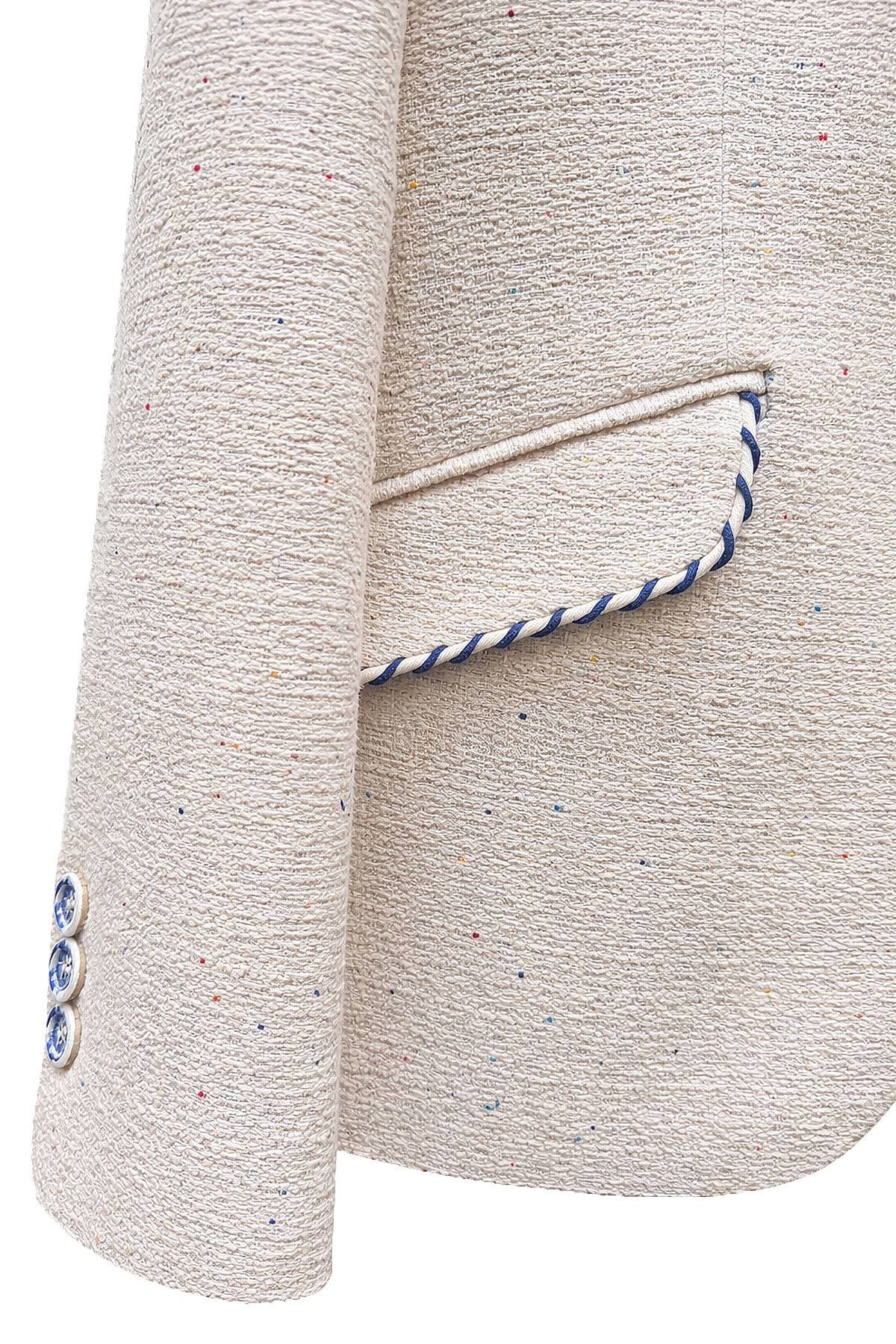 Ecru Multicolored Tweed Blazer - $685.00 - View 4 of 6