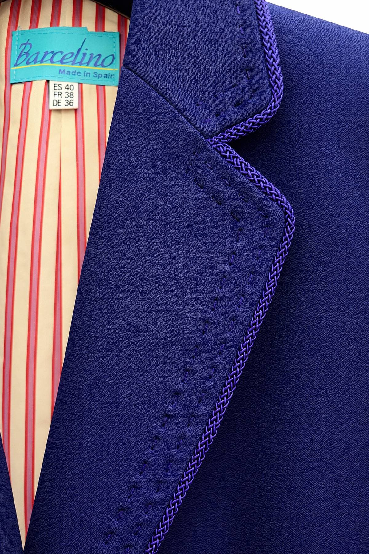 Navy Blue Microfiber Blazer | Women's - $585.00 - View 3 of 6
