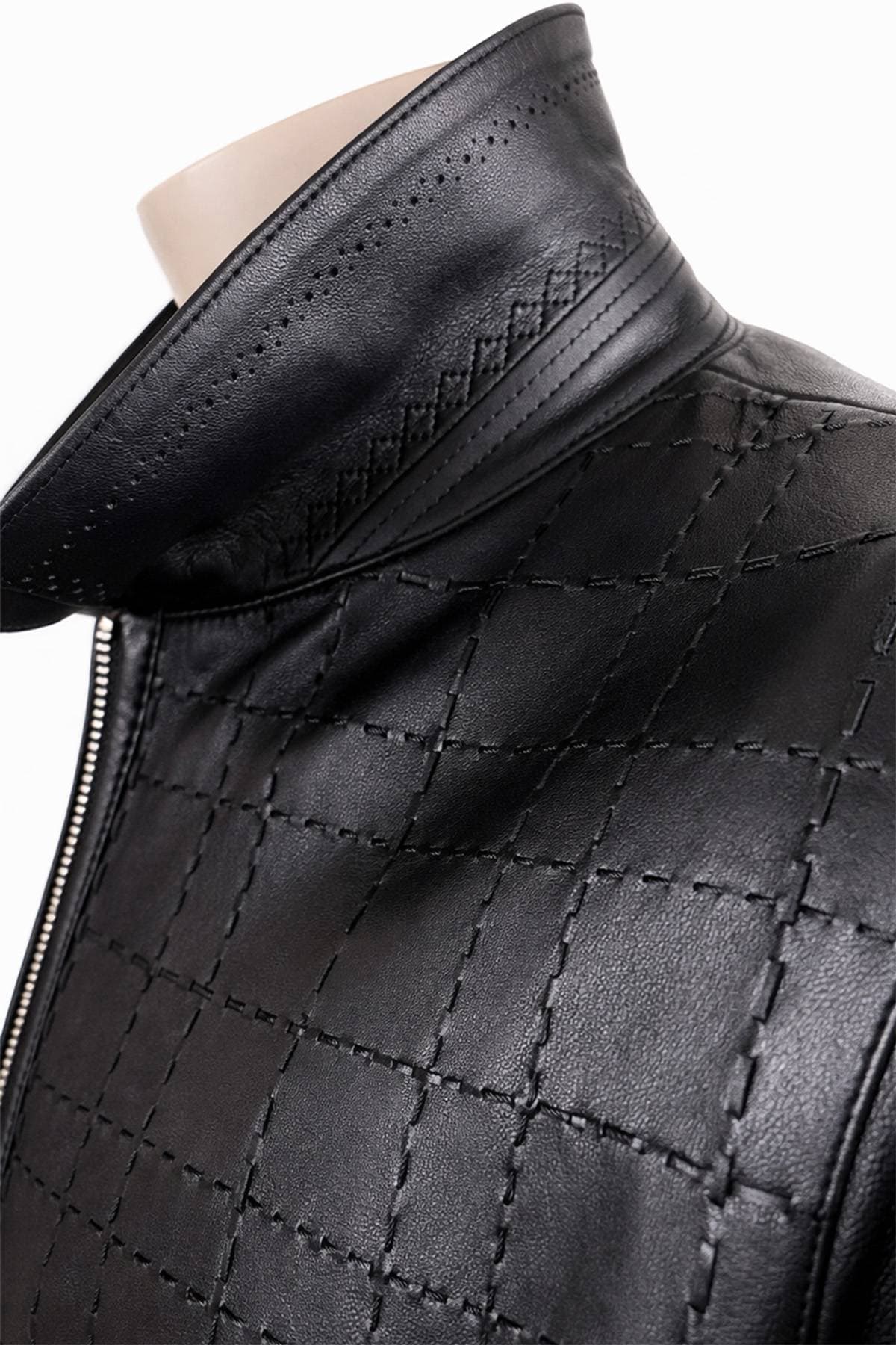 Torras Black Leather Jacket | Men's - $1,675.00 – $1,985.00 - View 6 of 8