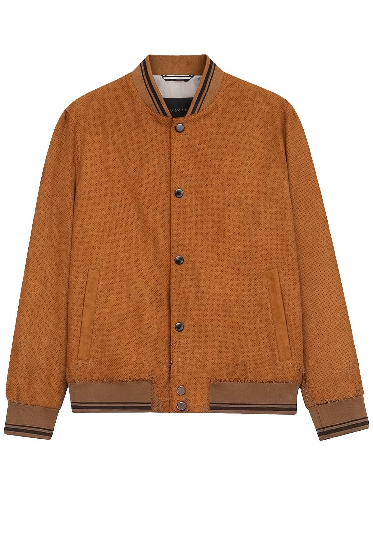 Bugatti Camel Brown Microsuede Blouson | Men's - $695.00 – $745.00 - View 3 of 5