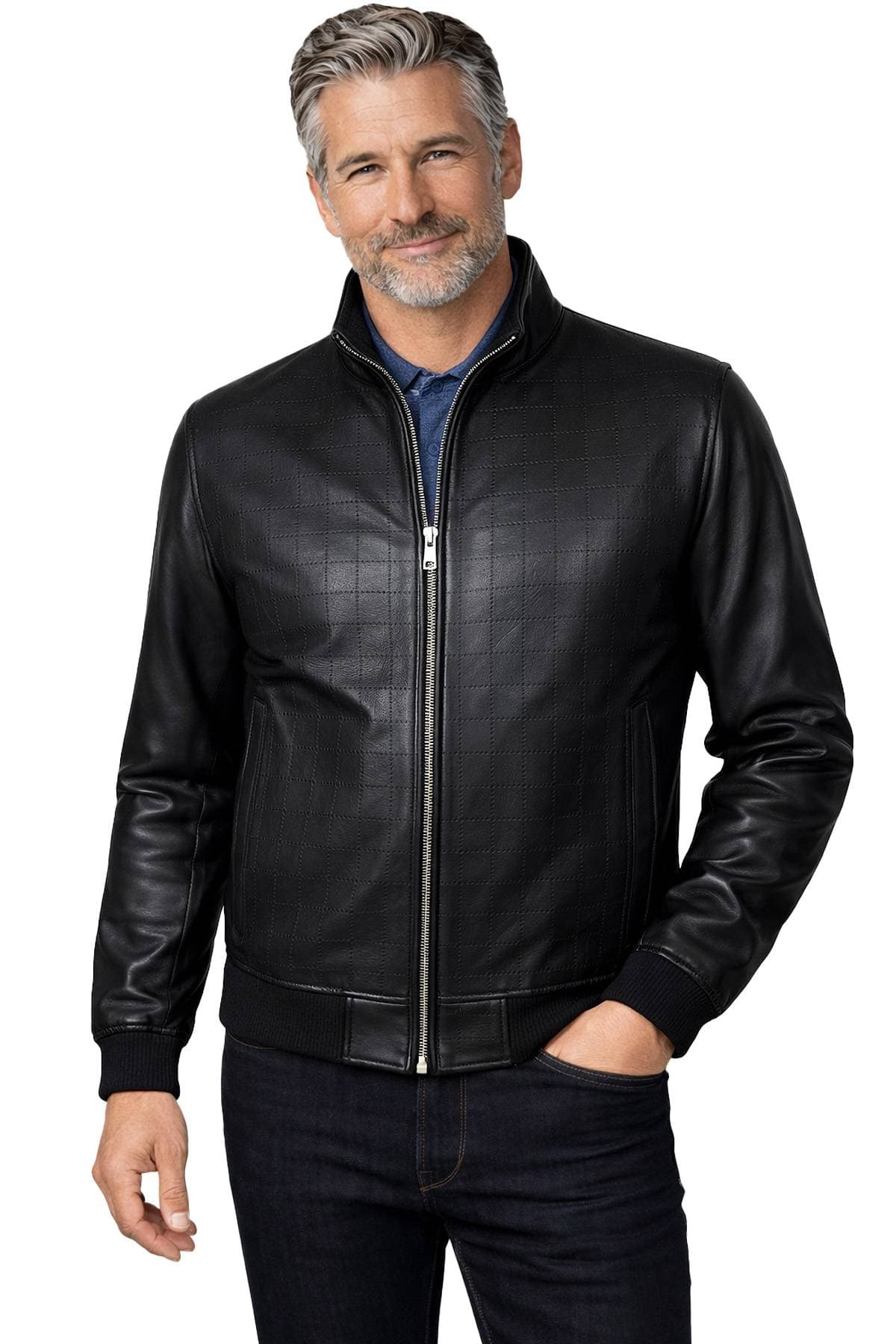Torras Black Leather Jacket | Men's - 1675.0000 - Main product view