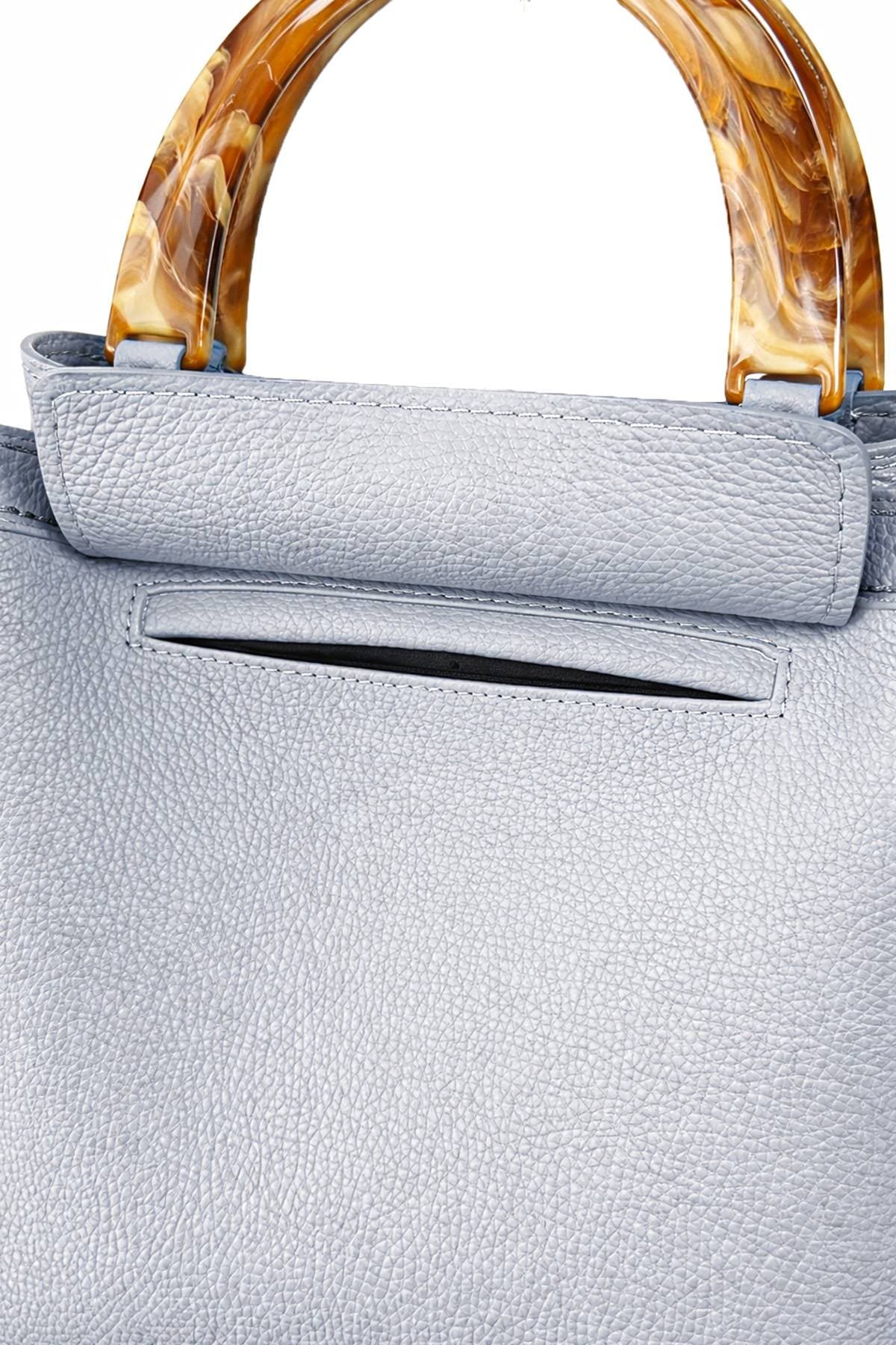 Baby Blue Italian Leather Purse - $595.00 - View 6 of 8