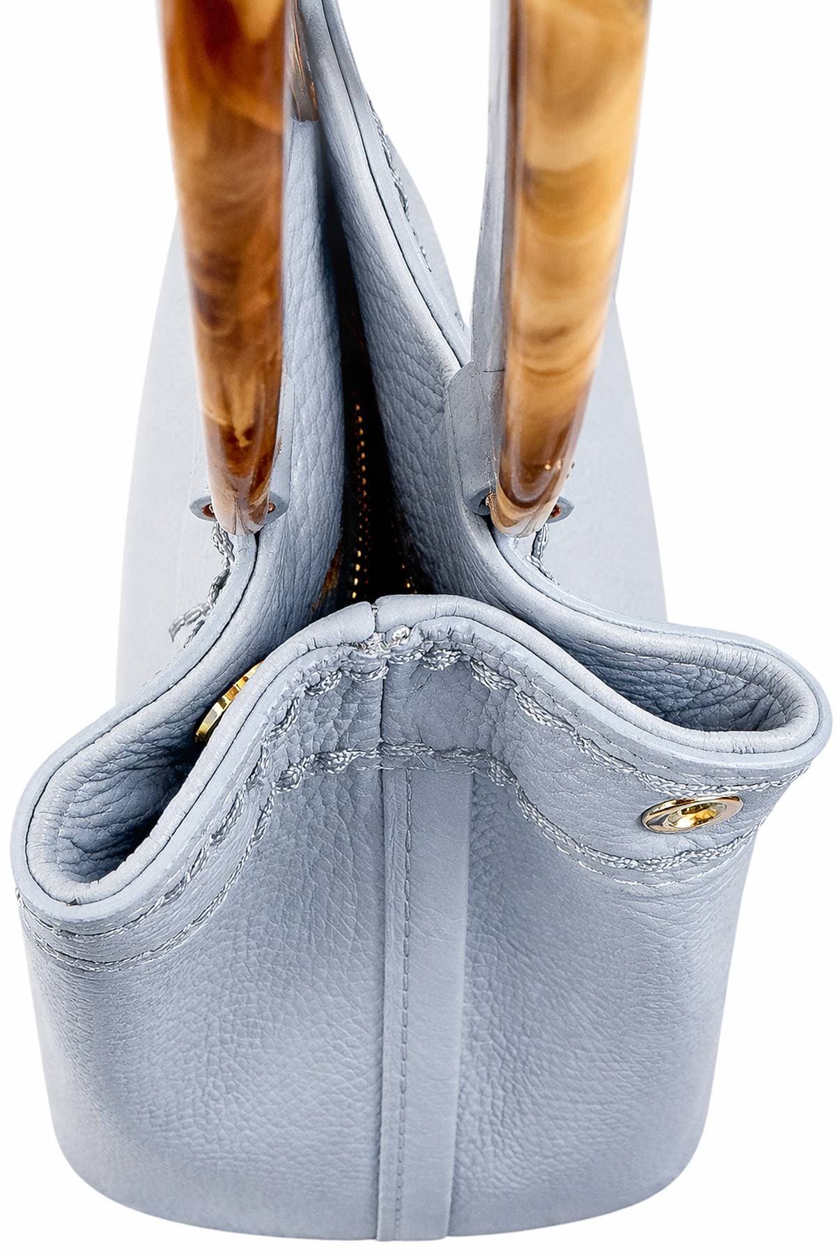 Baby Blue Italian Leather Purse - $595.00 - View 5 of 8