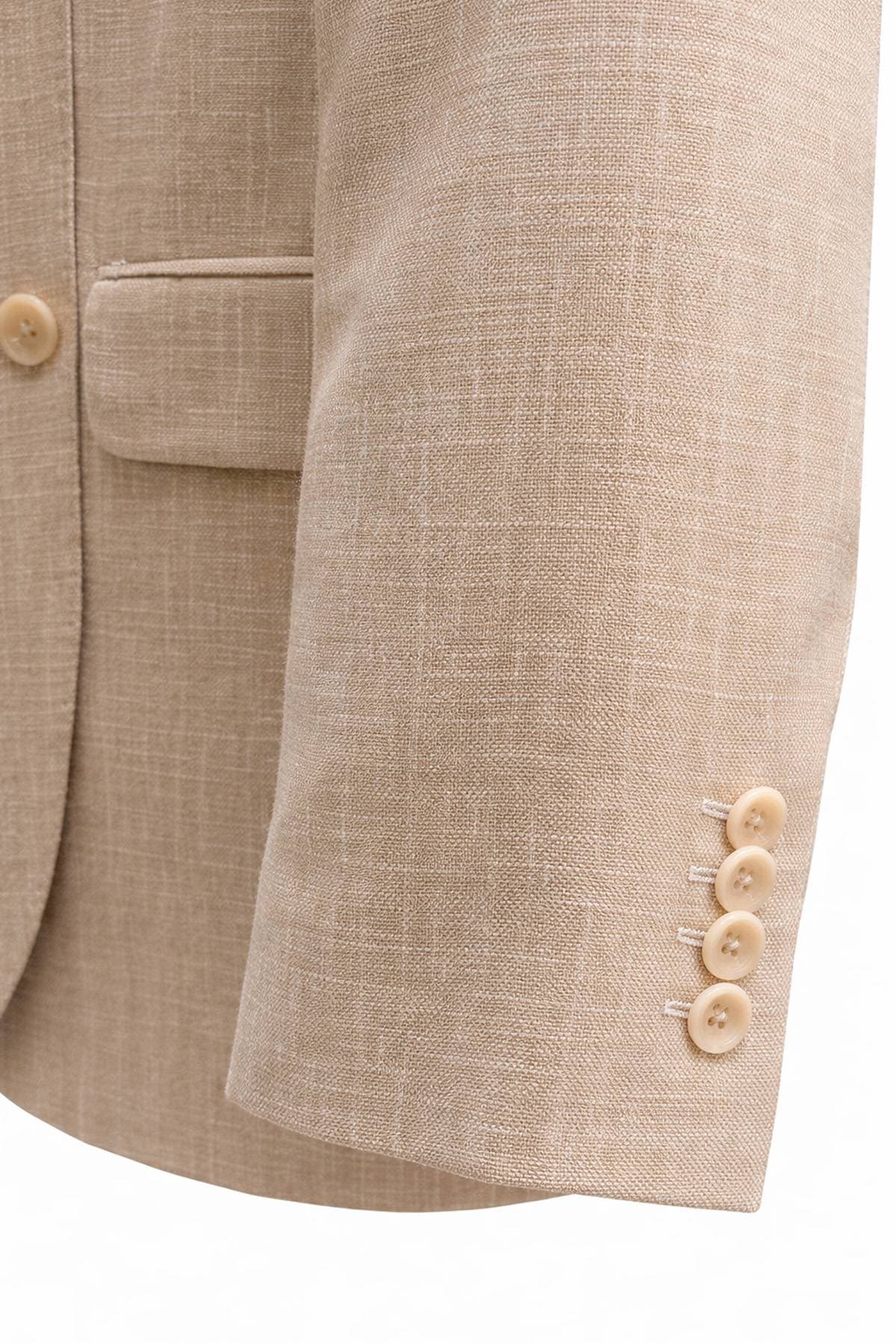 Beige Hopsack Blazer | Men's - $1,465.00 - View 2 of 7