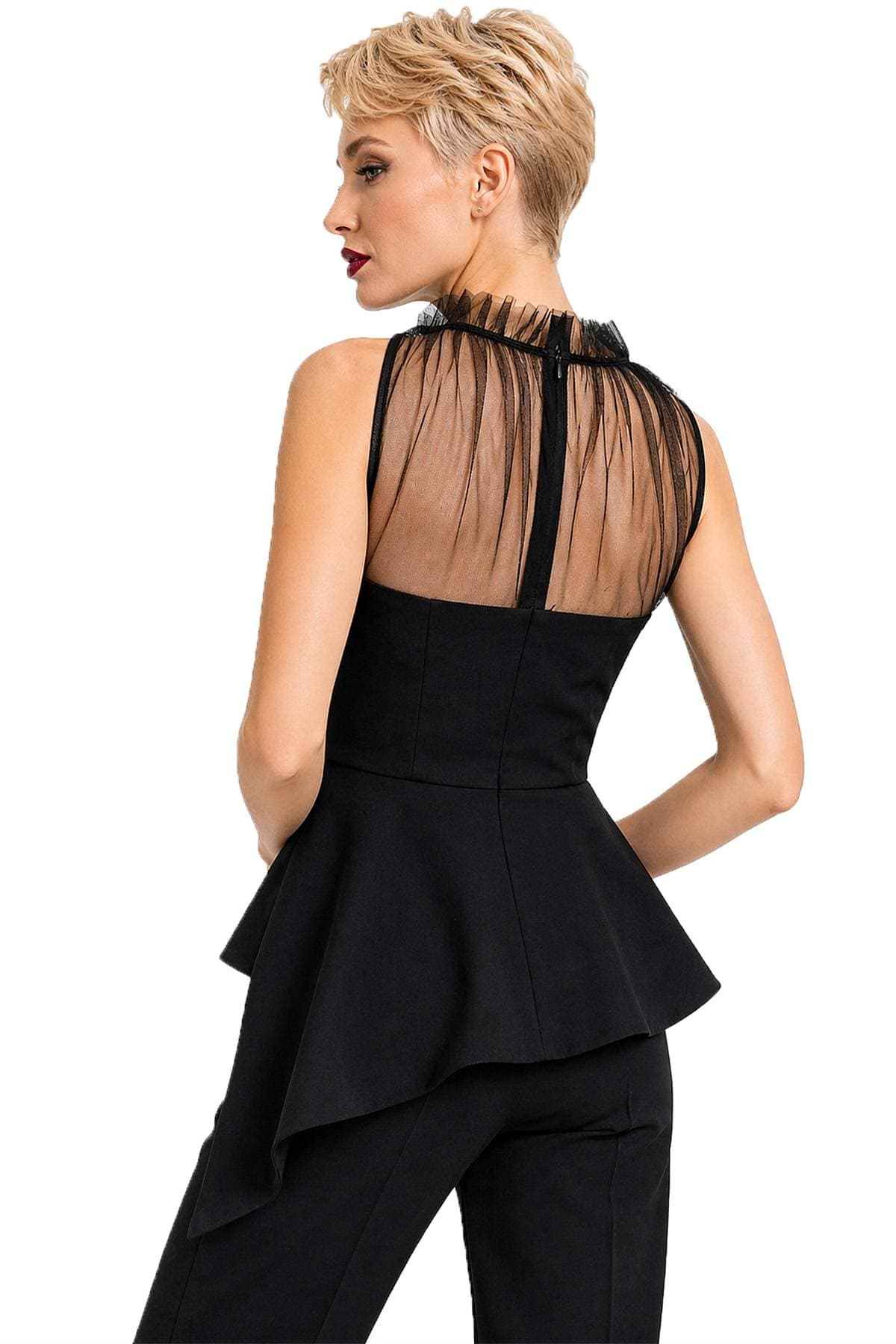 2pc Black Crepe Outfit -  - Alternative view 2