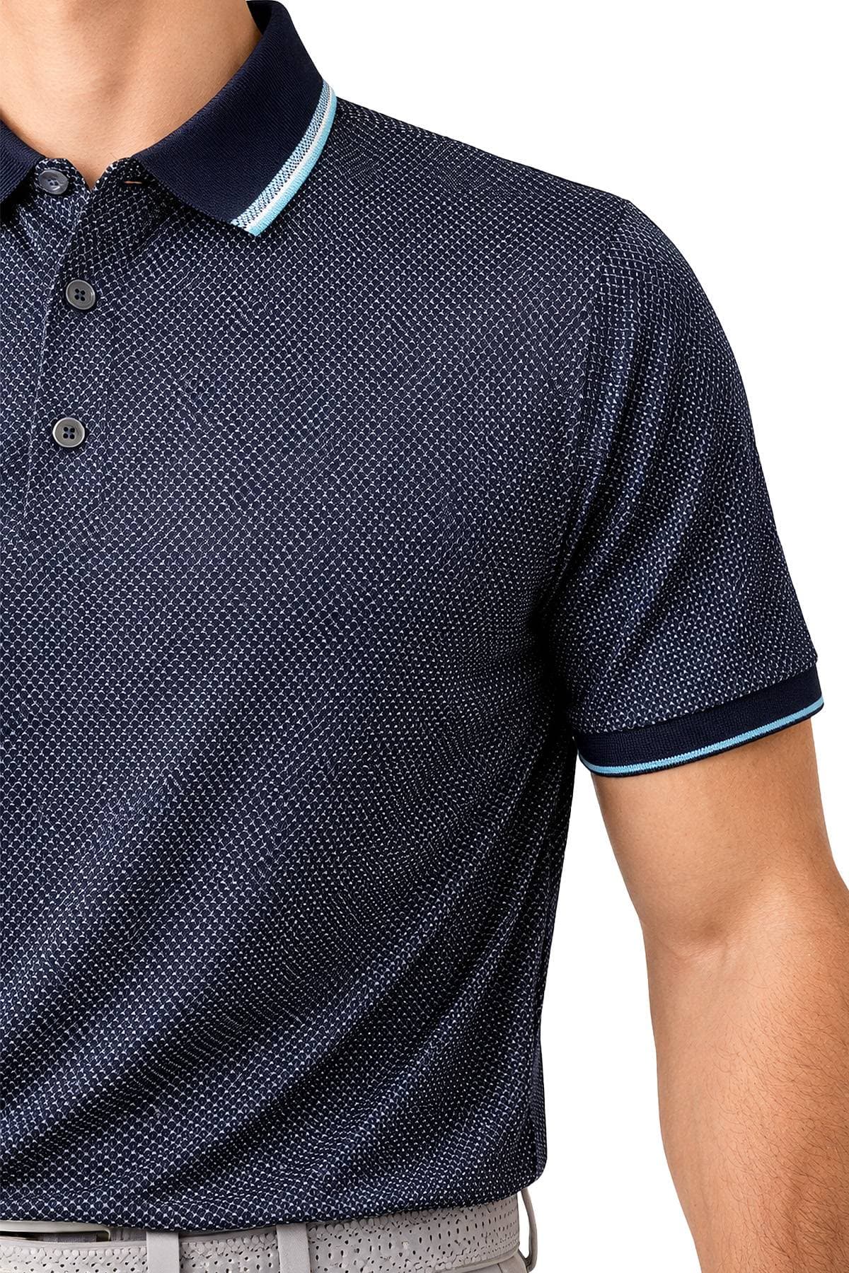 Navy Blue Golf Polo | Men's - 195.0000 - Alternative view 3