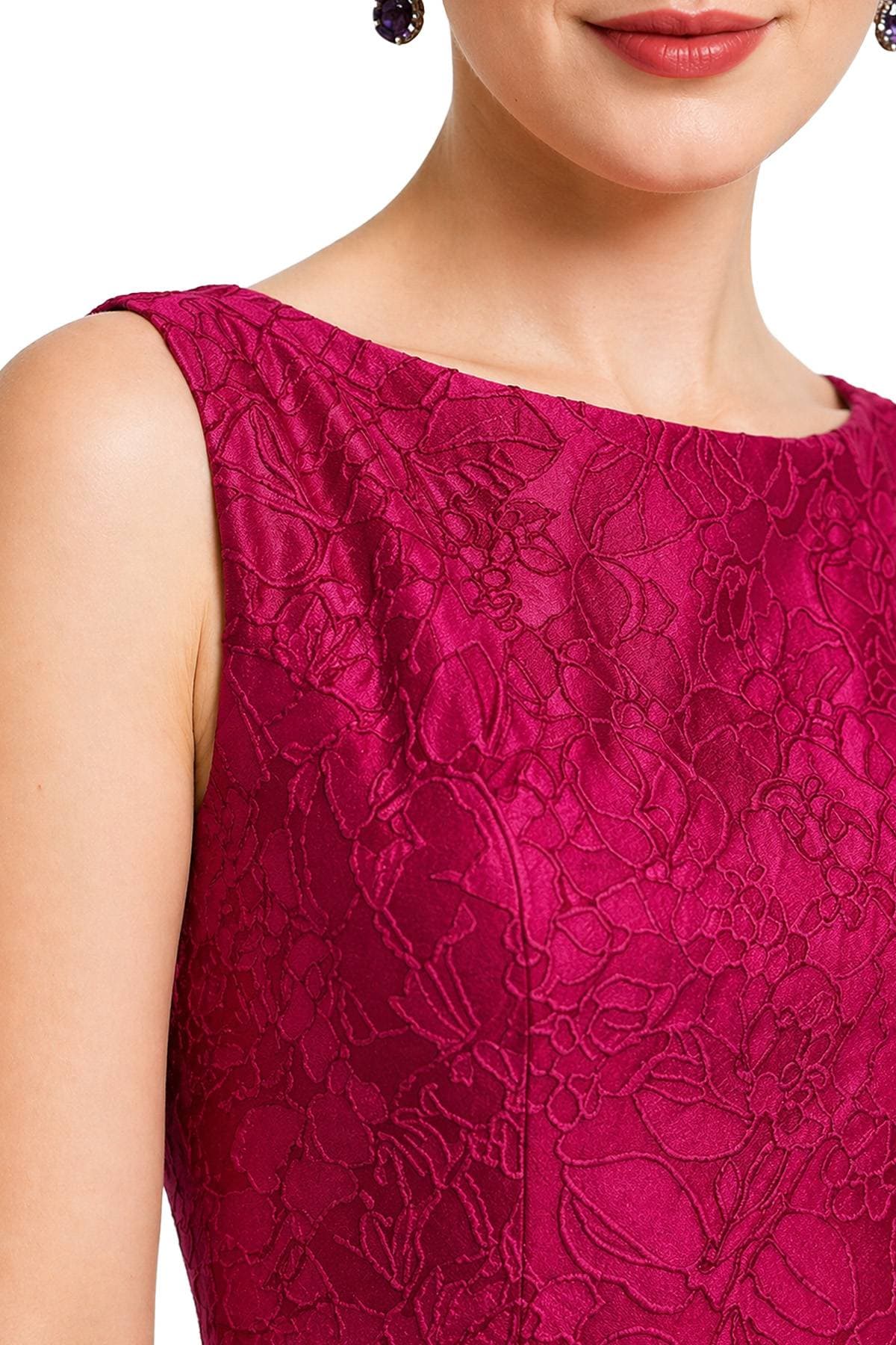 Vibrant Pink Midi Cocktail Dress | Women's -  - Alternative view 4