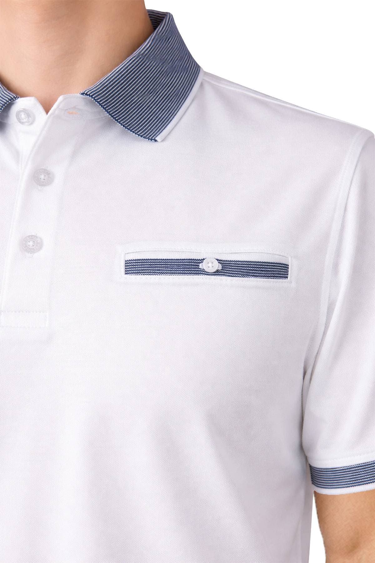 White Golf Polo | Men's - 158.0000 - Alternative view 3