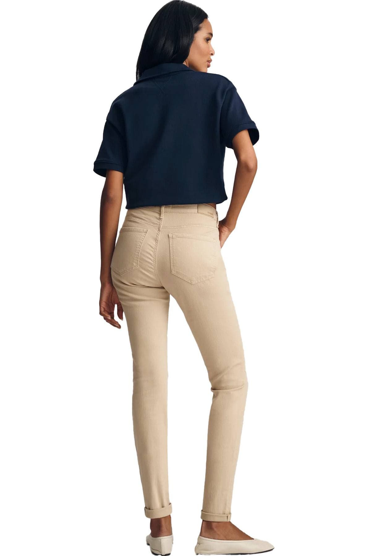 Light Tan Brown Denim Pant | Women's - $165.00 - View 7 of 9