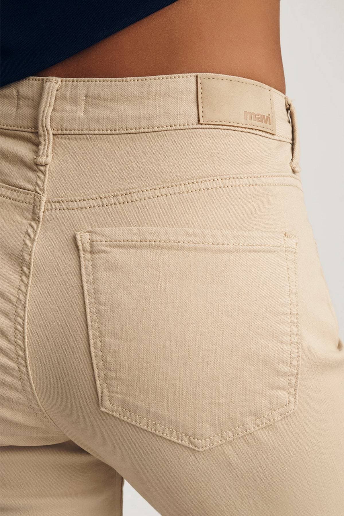 Light Tan Brown Denim Pant - 165.0000 - Alternative view 3