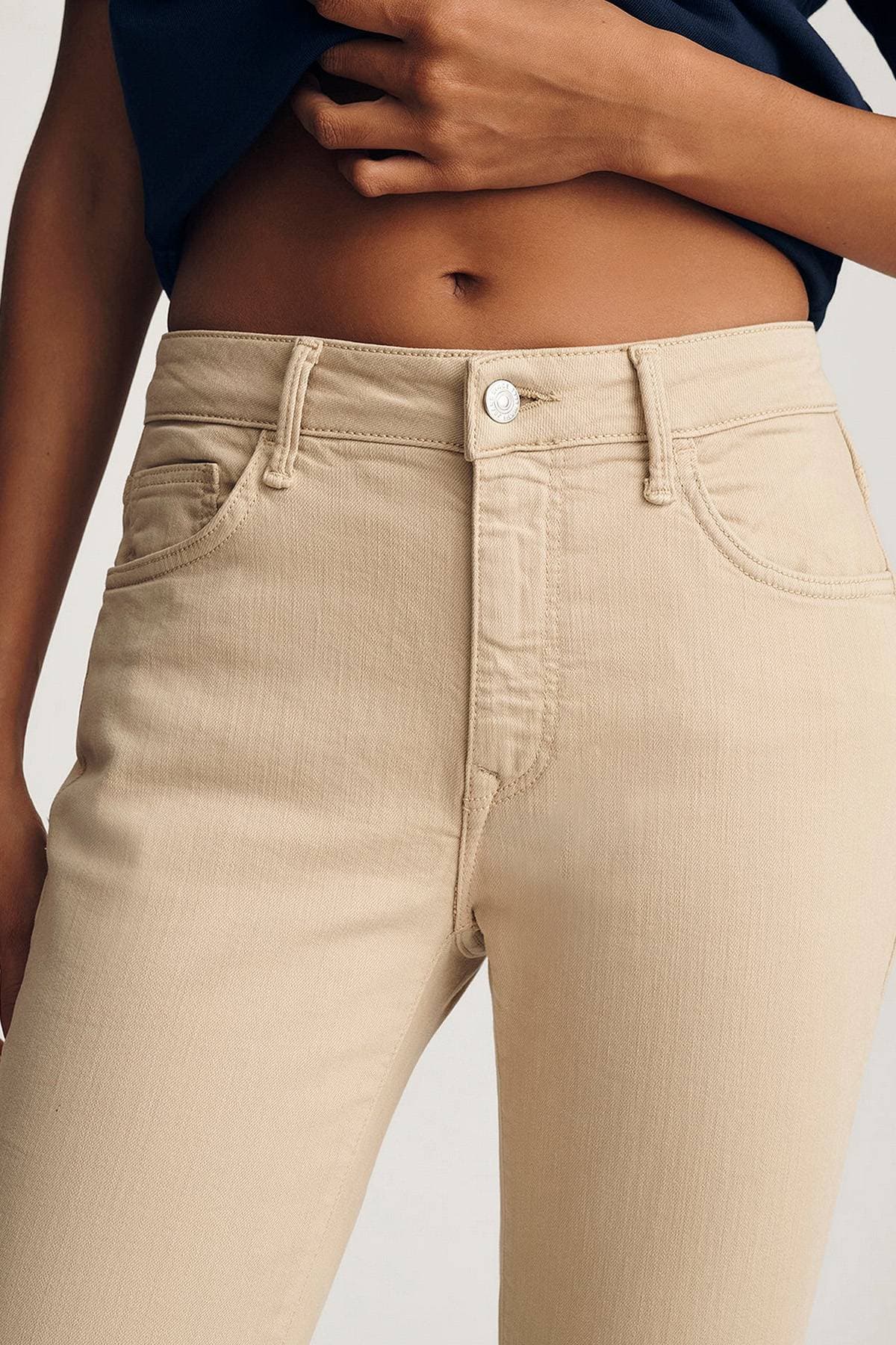 Light Tan Brown Denim Pant - 165.0000 - Alternative view 5
