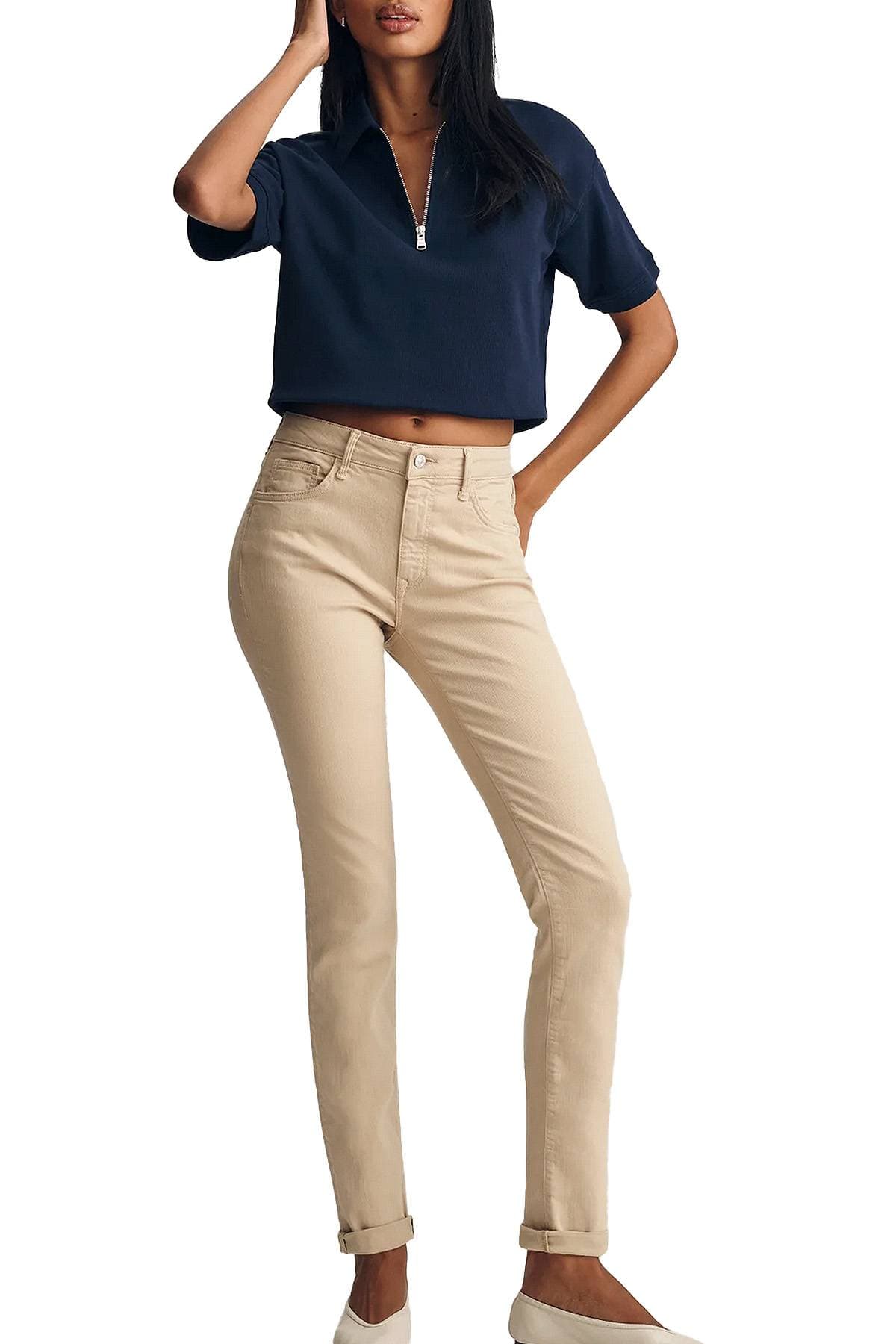 Light Tan Brown Denim Pant | Women's - $165.00 - View 9 of 9