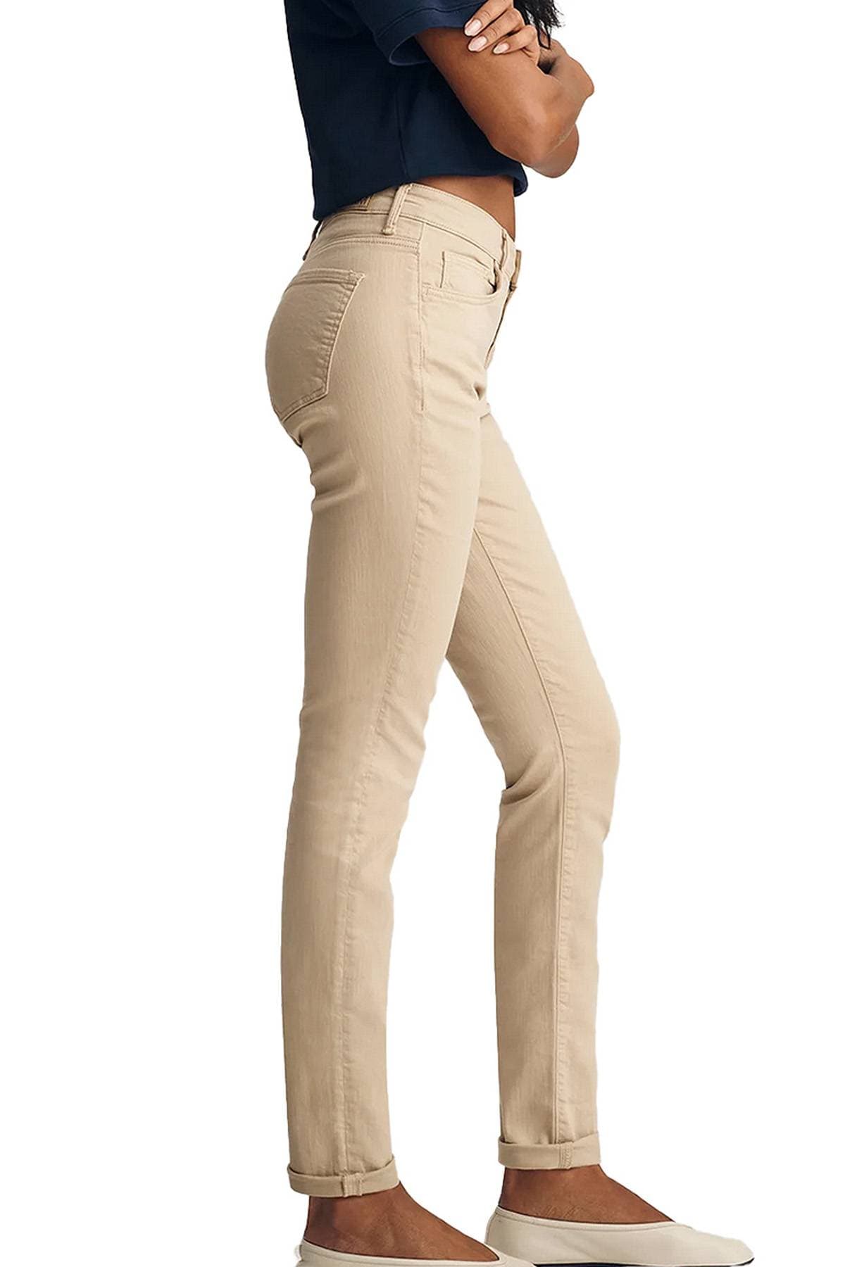 Light Tan Brown Denim Pant - 165.0000 - Alternative view 4